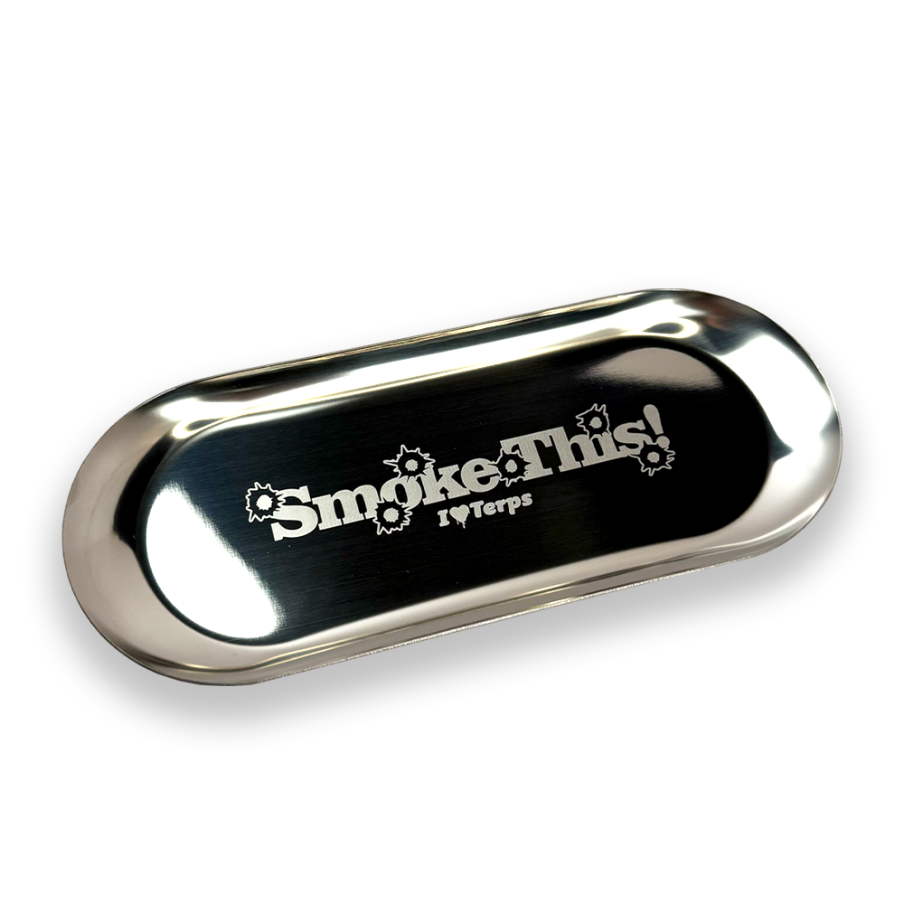 (12 Pack) Custom Etched Stainless Steel Tray 9"