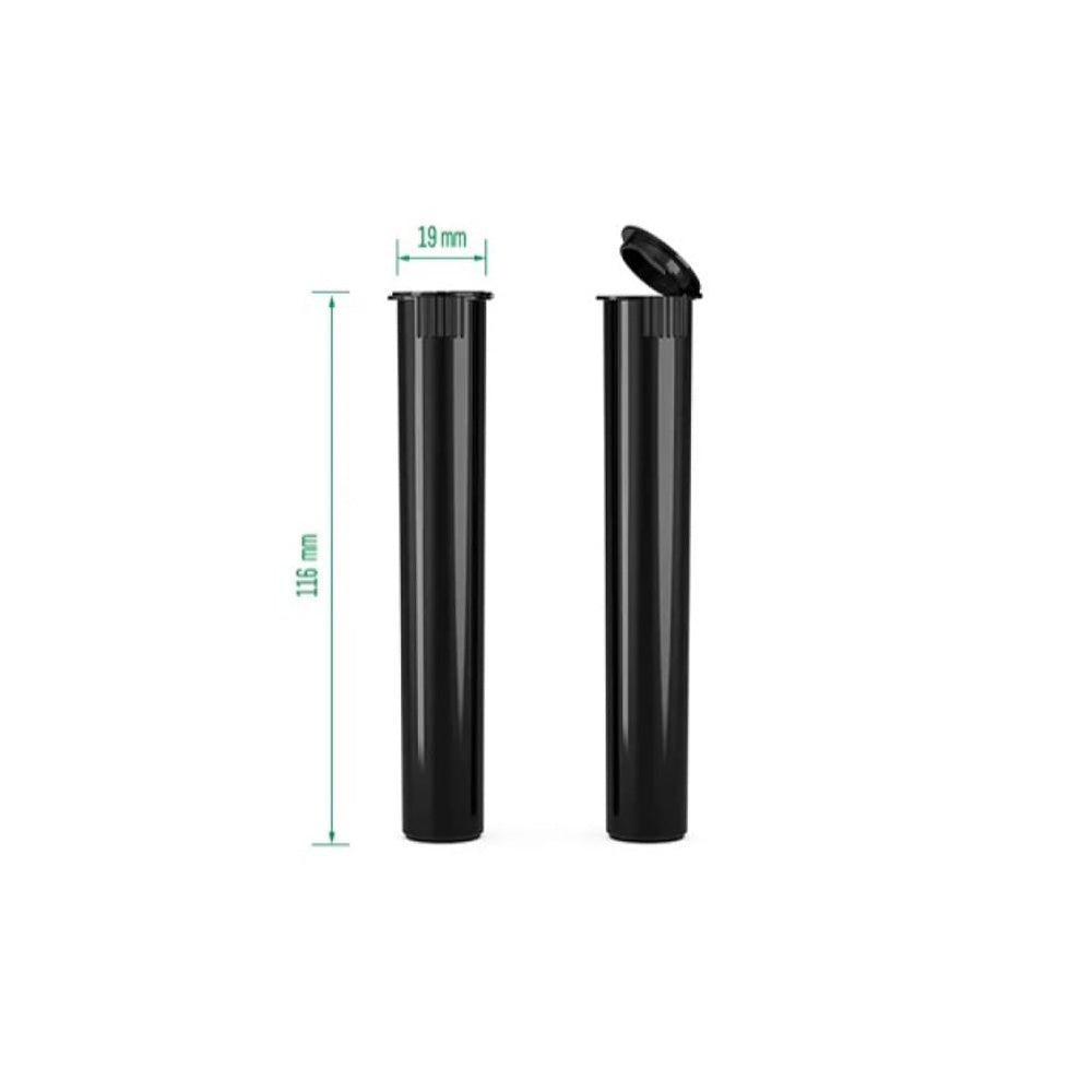 Black Pop Tube 116mm (Compatible with Tube Dispenser)