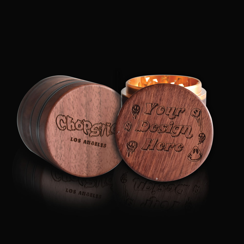 
                  
                    (12 PACK) MOODTRAYS ™ - Create Your Own Walnut Wood Herb Grinder 2.38" x 2.54"
                  
                