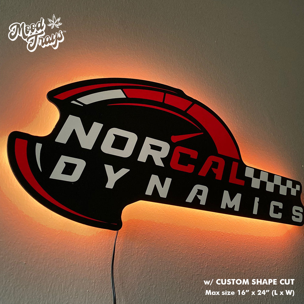 
                  
                    MOODTRAYS ™ Custom Logo Gloss LED Backlit Wall Art Sign 16"x24" or 30"x40" (Gloss Acrylic)
                  
                