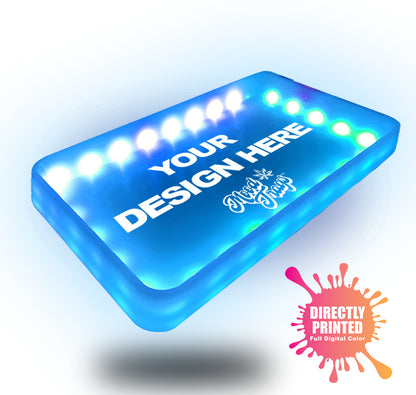 MOODTRAYS ™ Create Your Own Mood Tray 5.5" x 9.5" - Customizable LED Rolling Glow Trays (GREEN)