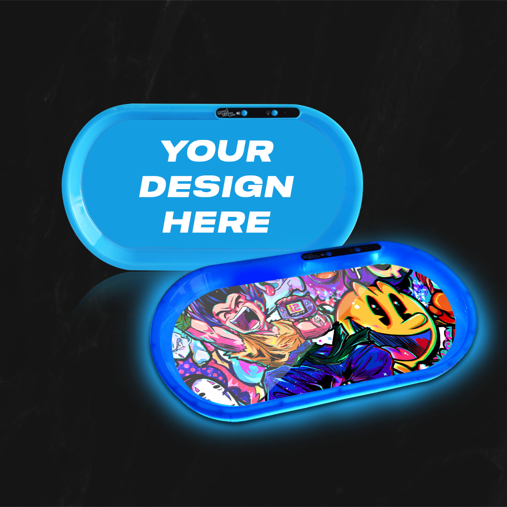 Custom Bluetooth Audio Speaker LED Rolling Tray Create Your Own Glow MoodTrays