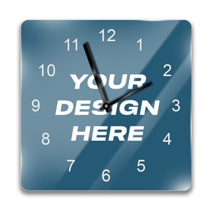(12 PACK) Custom Plexi Glass Wall Clock
