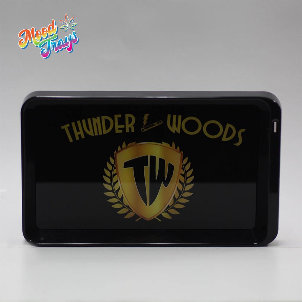 Custom LED Rolling Mood Tray Set 5.5" x 9.5" w/ Ash Tray & Glass Jar (BUNDLE DEAL) - MoodTrays