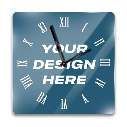 (24 PACK) Custom Plexi Glass Wall Clock Art