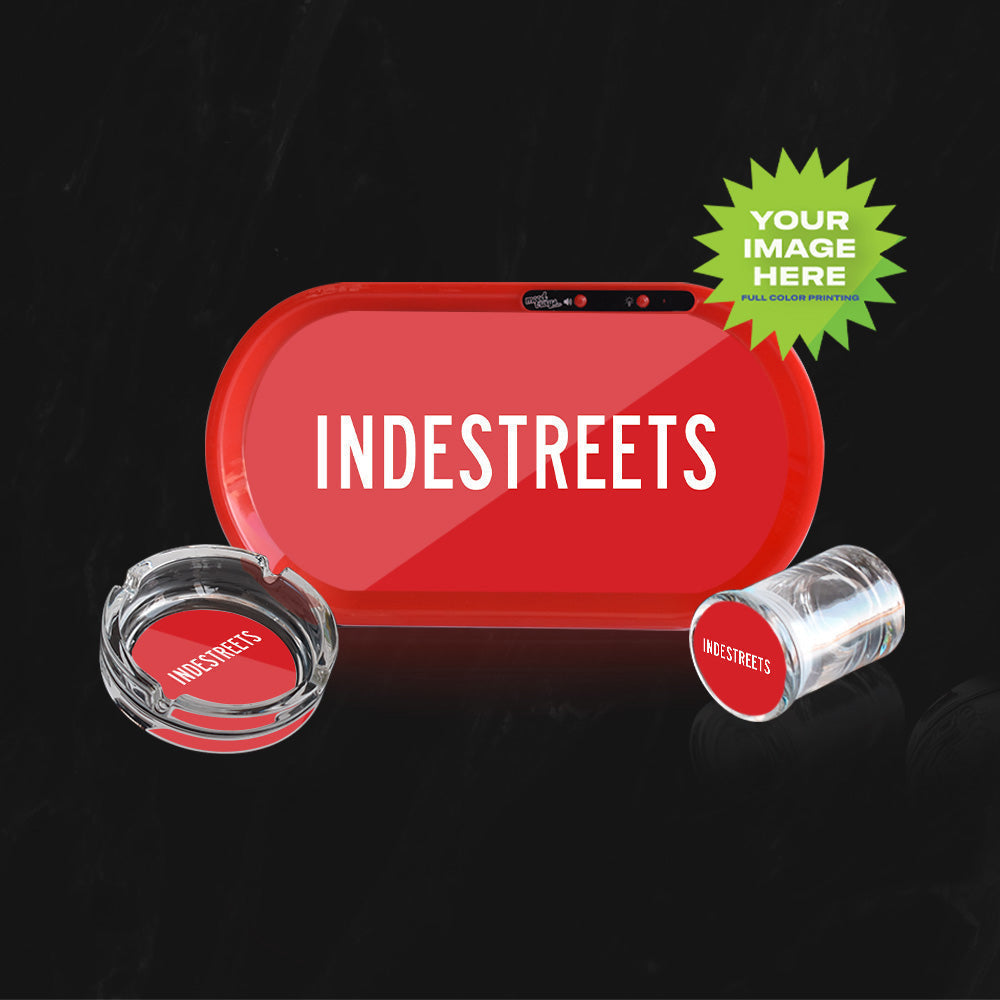 
                  
                    MOODTRAYS ™ Create Your Own Bluetooth Audio LED Rolling Mood Tray Set with Ash Tray and Jar (BUNDLE)
                  
                