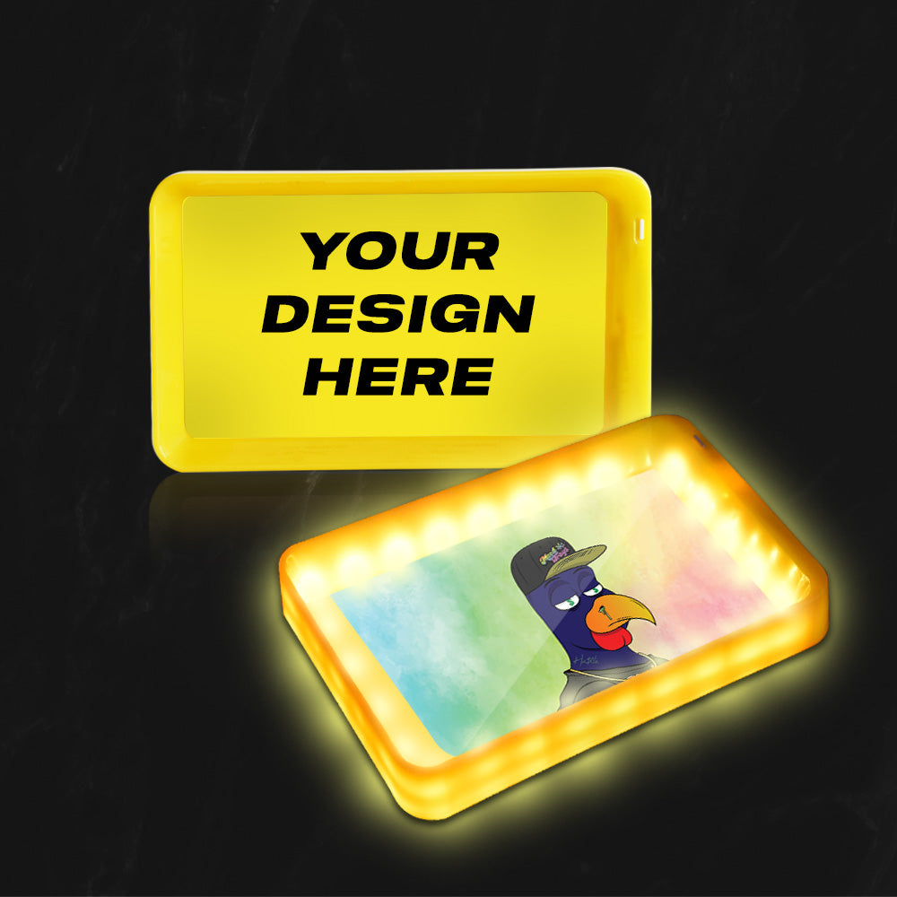 
                  
                    (12 PACK) Custom LED Rolling Trays 5.5" x 9.5" - Customizable LED Rolling Glow Trays
                  
                