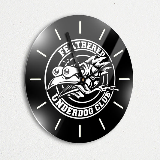 Feathered Underdog Club (FUC) Round Clock