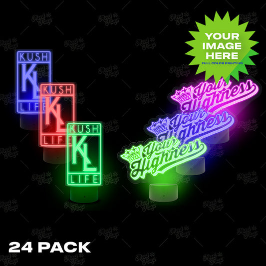 (24 PACK) Custom LED Lamp Sign Night Light
