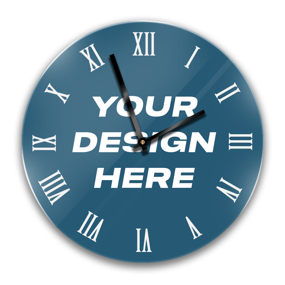 (12 PACK) Custom Plexi Glass Wall Clock