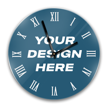 (12 PACK) Custom Plexi Glass Wall Clock
