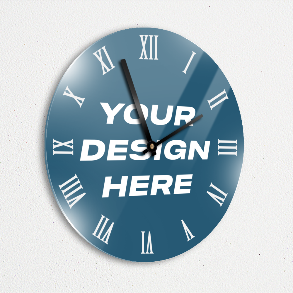 
                  
                    MOODTRAYS ™ Create Your Own Round Wall Clock Art - Custom Round Clock
                  
                